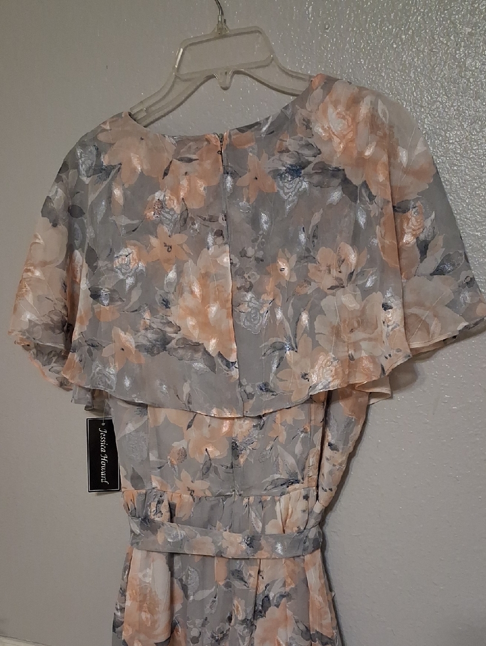 NWT Jessica Howard Pearl and Light Gray Dress - Picture 7 of 7